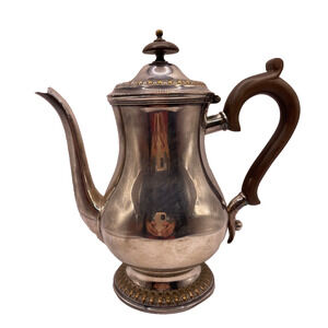 Vintage Wilcox Silver Soldered Teapot 8.5 " Tall